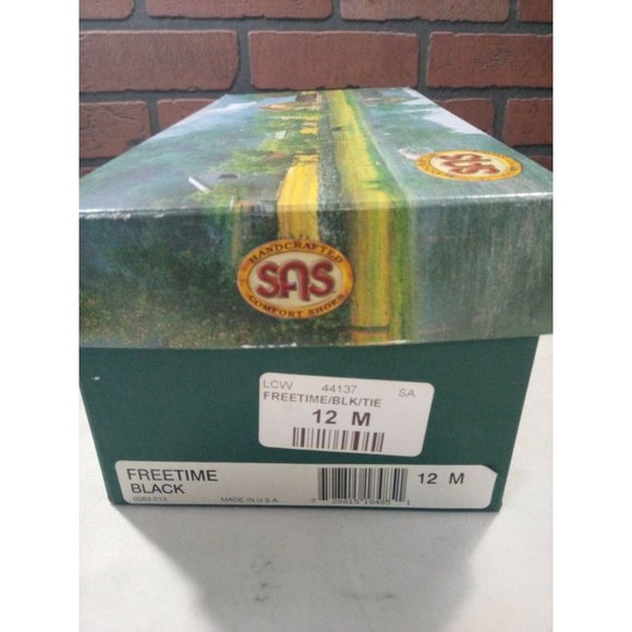 SAS Freetime Free Time Black Leather Lace Up 12 M - Picture 8 of 8